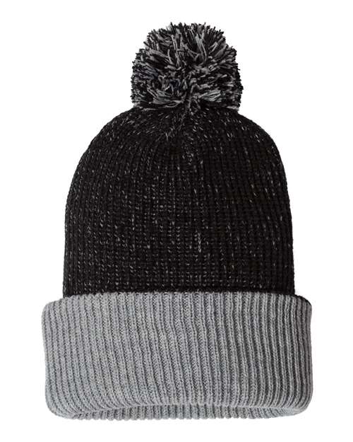 Sportsman Speckled Pom Custom Pom Beanie