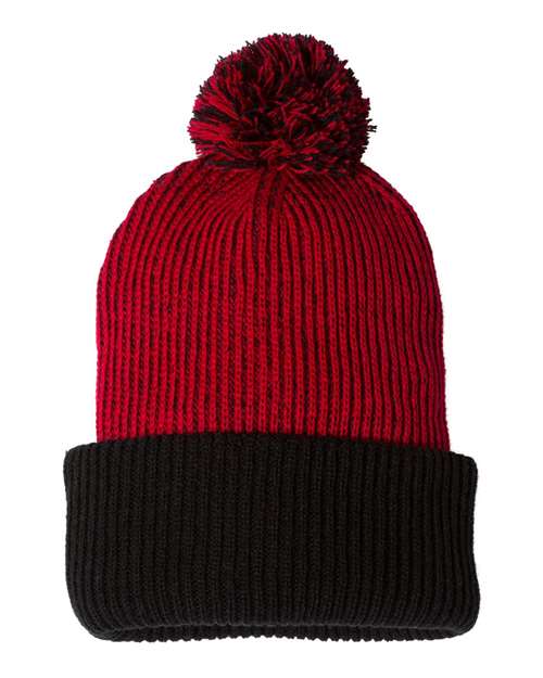 Sportsman Speckled Pom Custom Pom Beanie