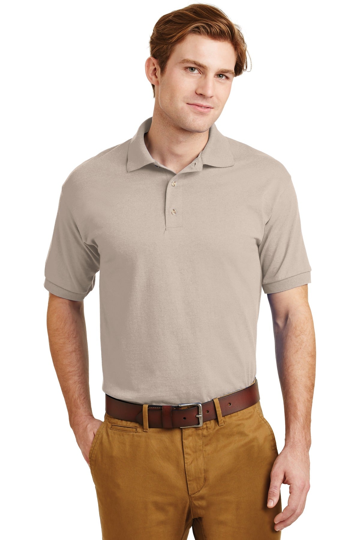 Gildan - DryBlend 6-Ounce Jersey Knit Sport Shirt - Sand