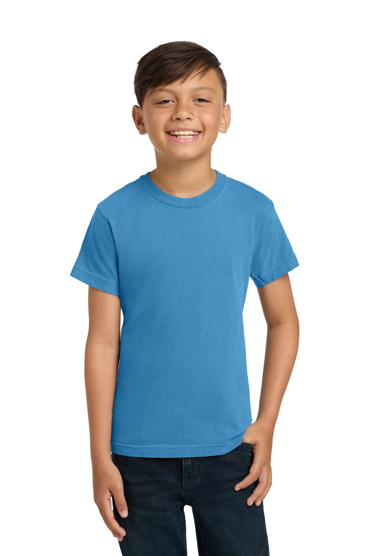 COMFORT COLORS Youth Heavyweight Ring Spun Tee - Royal Caribe