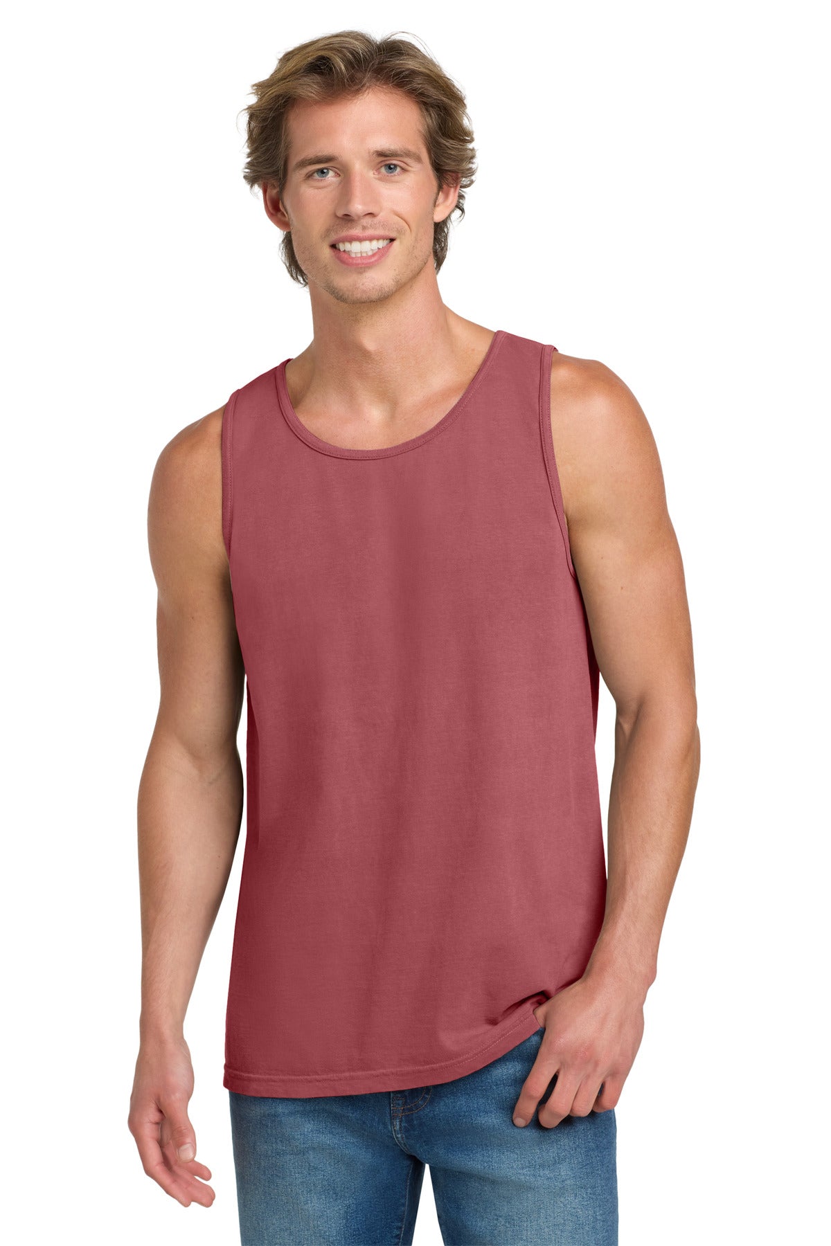 COMFORT COLORS Heavyweight Ring Spun Tank Top - Crimson