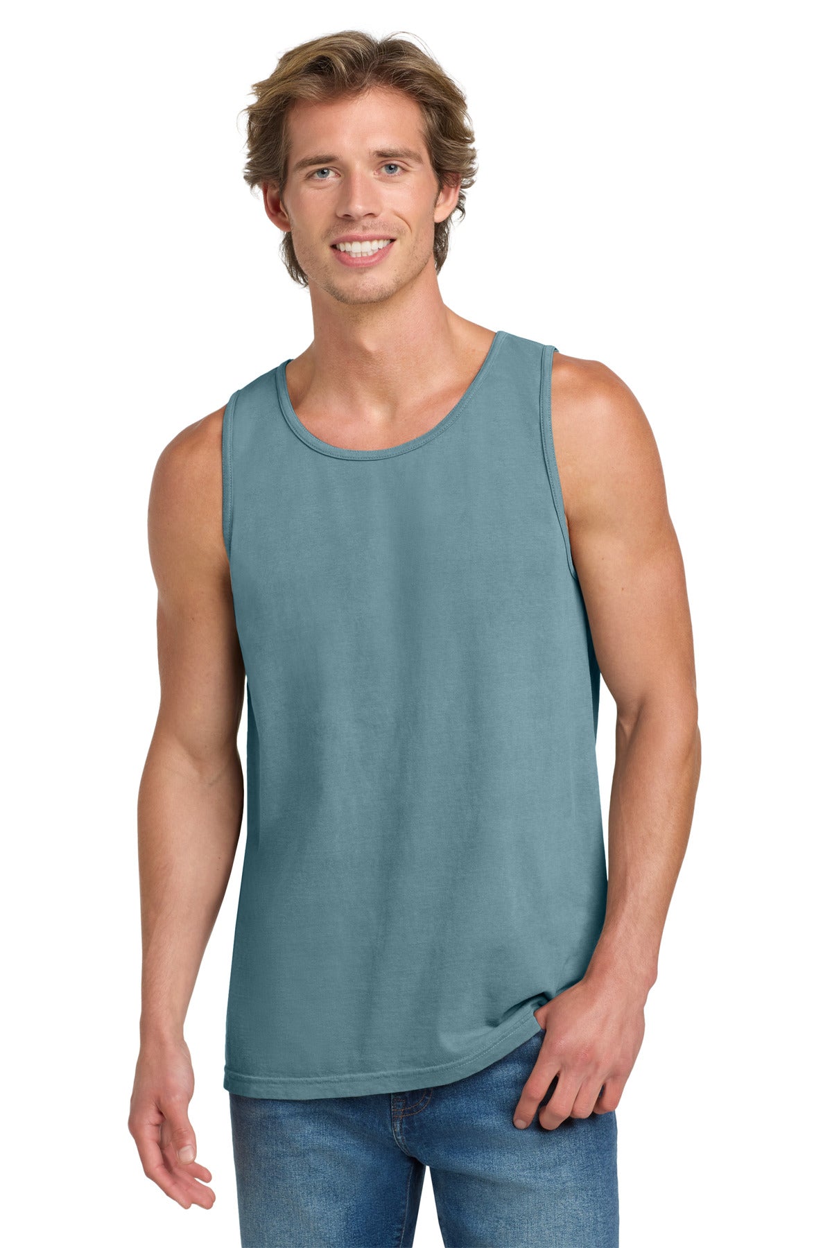 COMFORT COLORS Heavyweight Ring Spun Tank Top - Ice Blue
