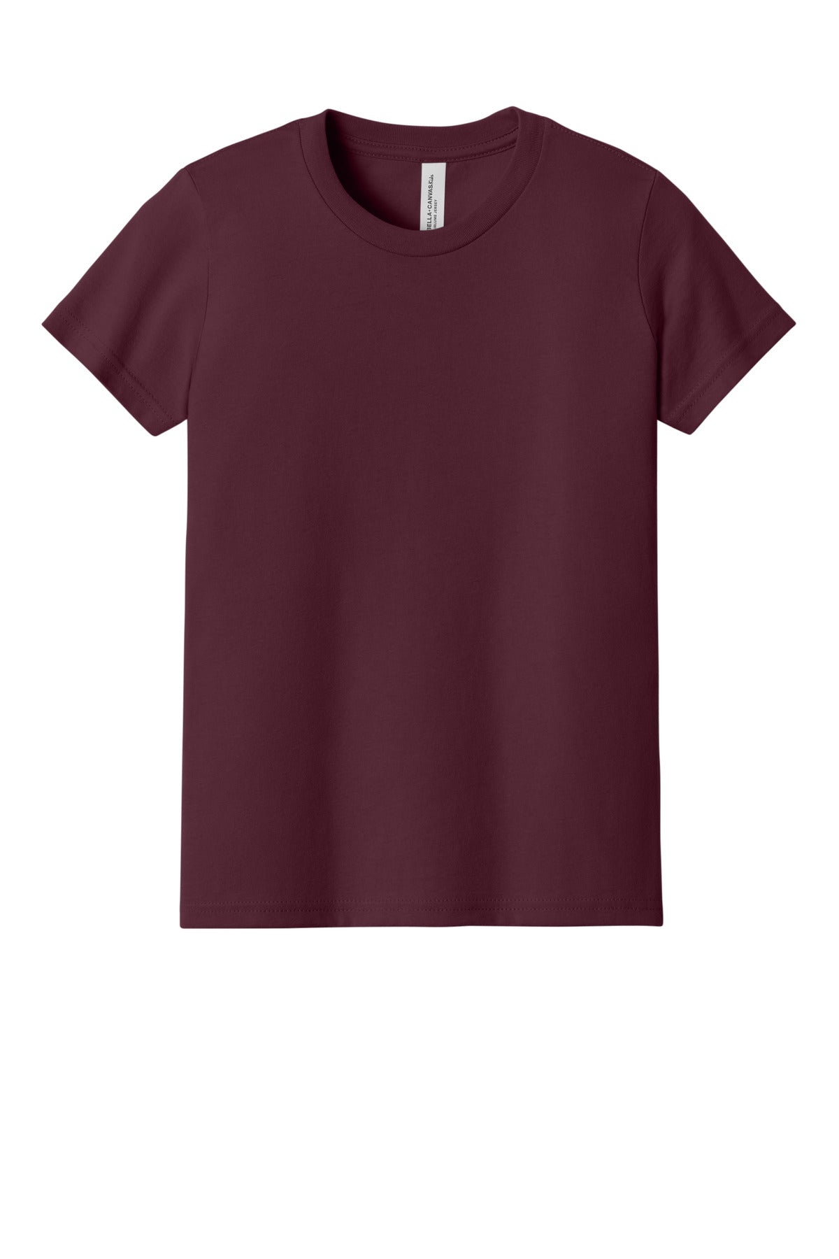 BELLA+CANVAS Youth Jersey Short Sleeve Tee - Maroon