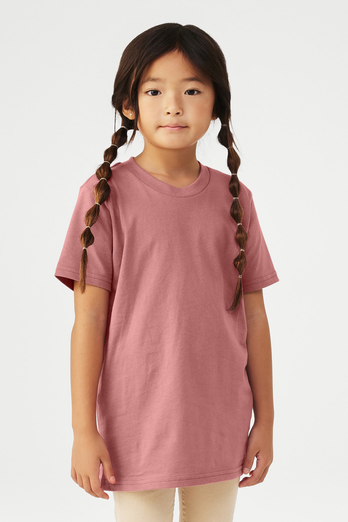 BELLA+CANVAS Youth Jersey Short Sleeve Tee - Mauve