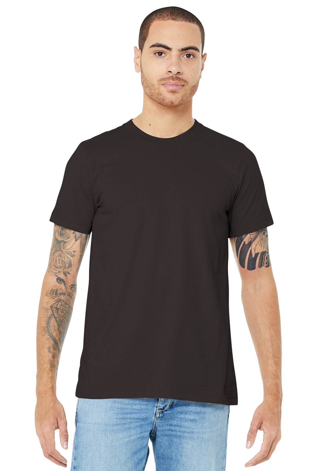BELLA+CANVAS Unisex Jersey Short Sleeve Tee - Brown