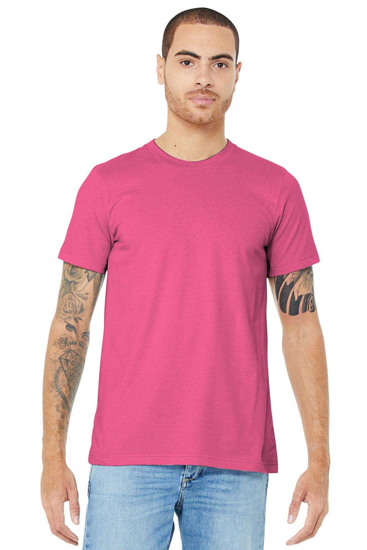 BELLA+CANVAS Unisex Jersey Short Sleeve Tee - Charity Pink