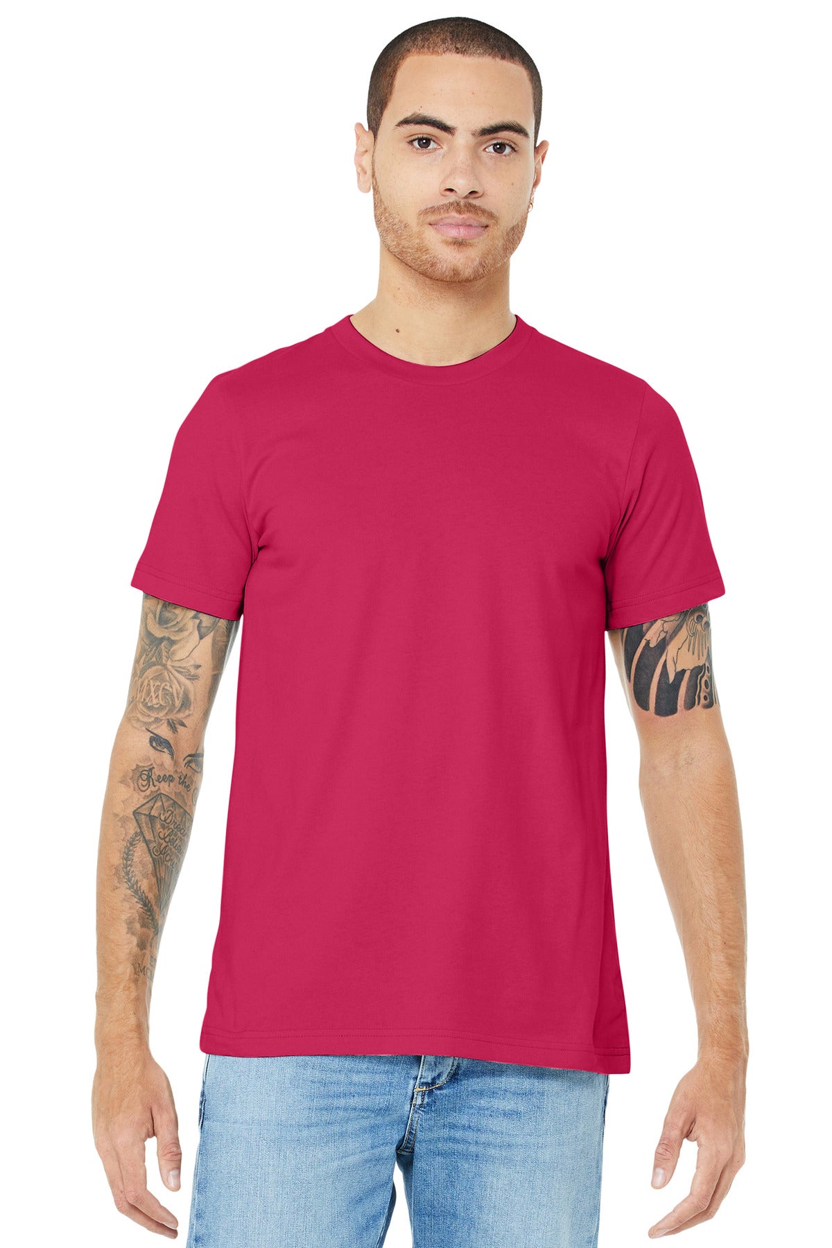 BELLA+CANVAS Unisex Jersey Short Sleeve Tee - Fuchsia