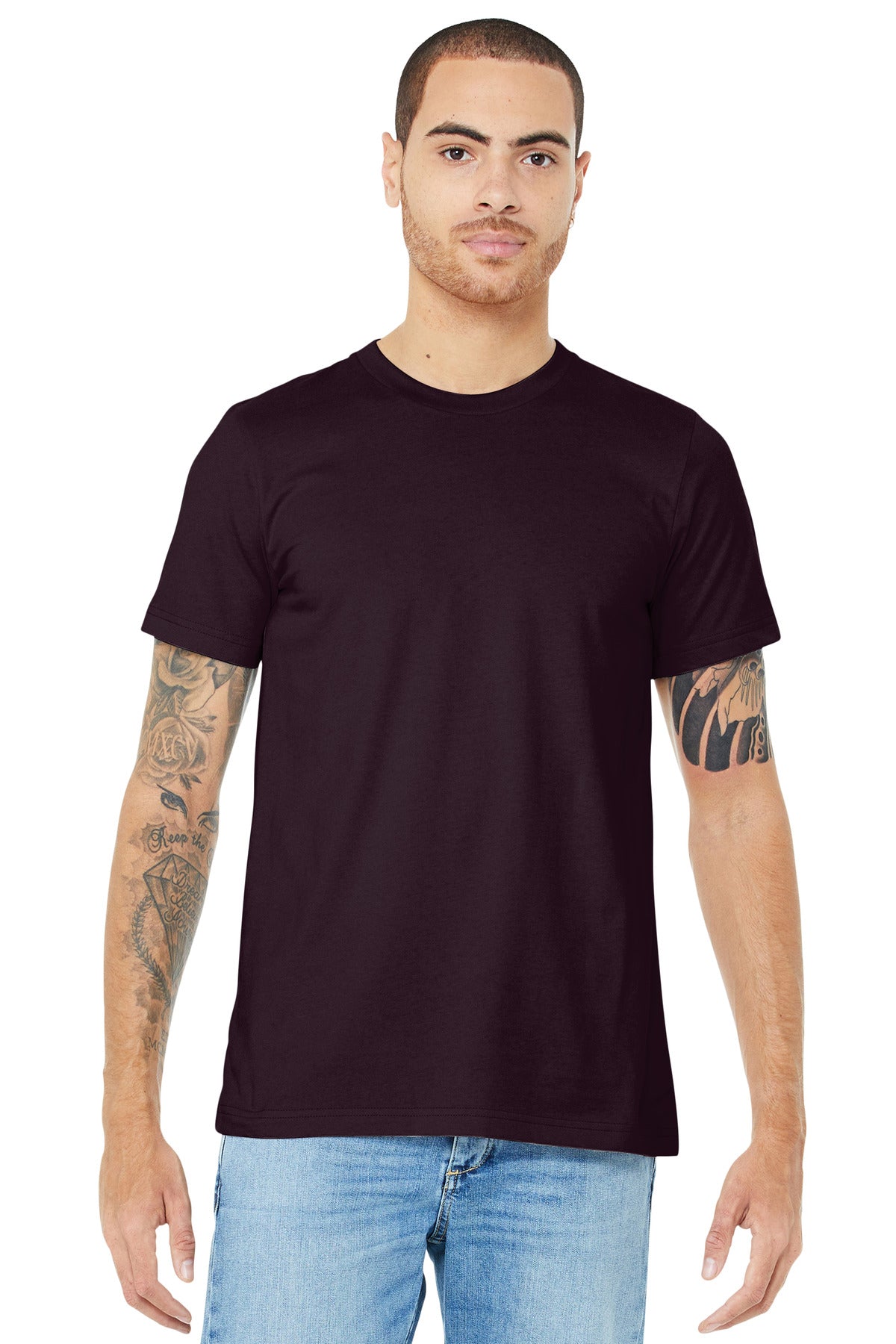 BELLA+CANVAS Unisex Jersey Short Sleeve Tee - Oxblood Black