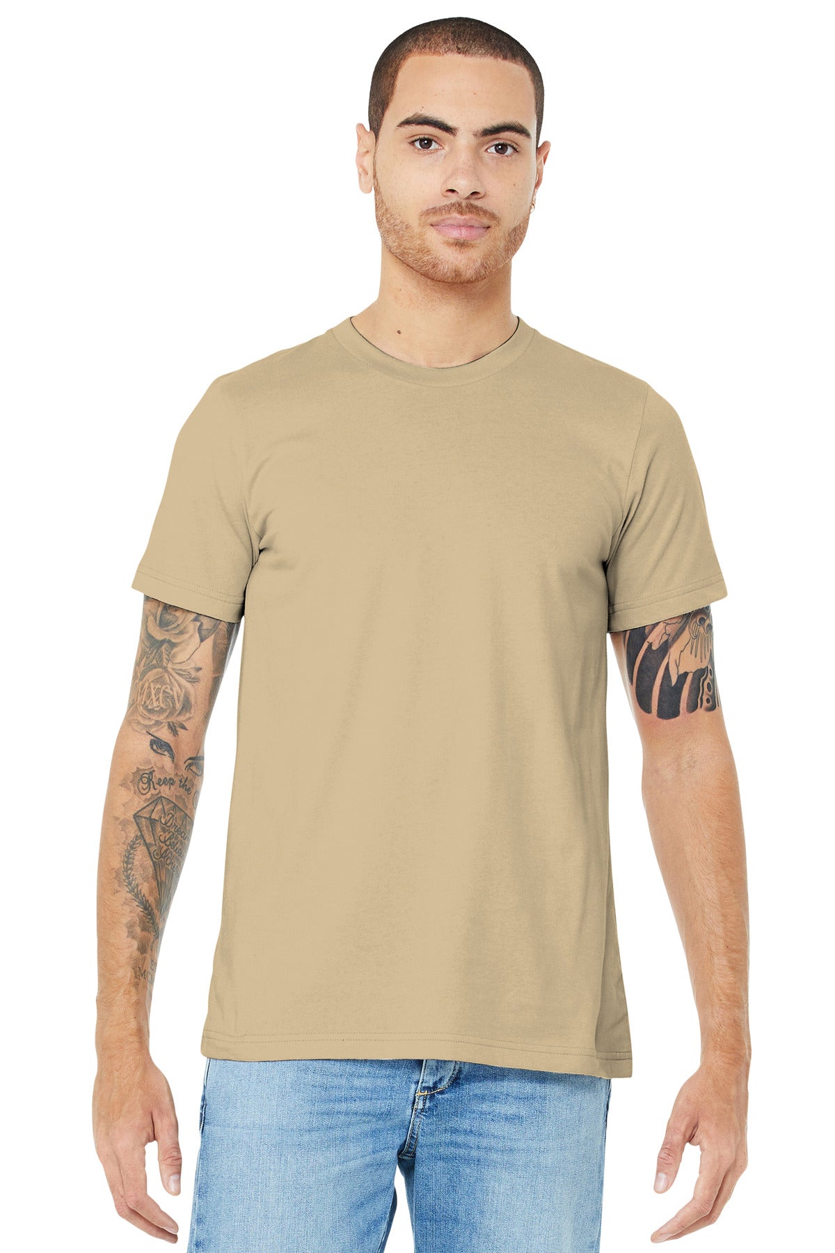 BELLA+CANVAS Unisex Jersey Short Sleeve Tee - Soft Cream