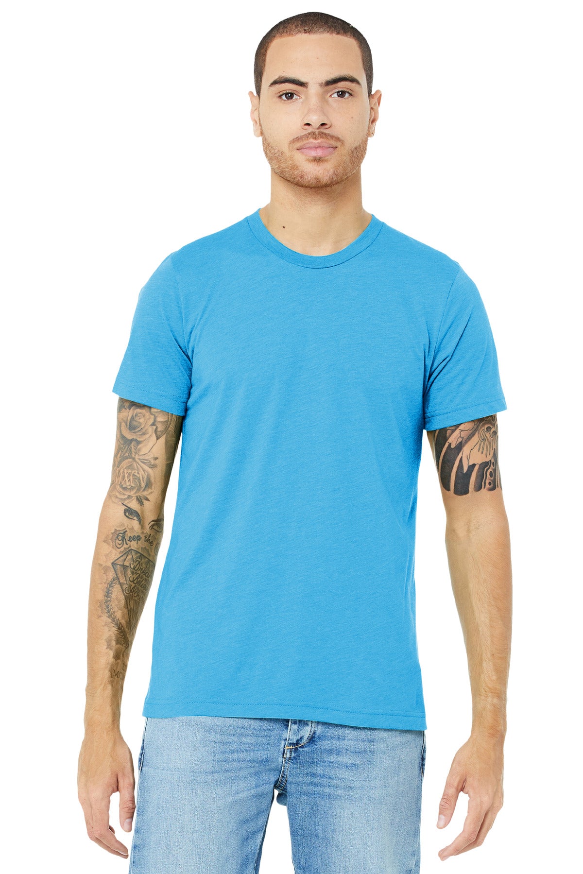BELLA+CANVAS Unisex Triblend Short Sleeve Tee - Aqua Triblend