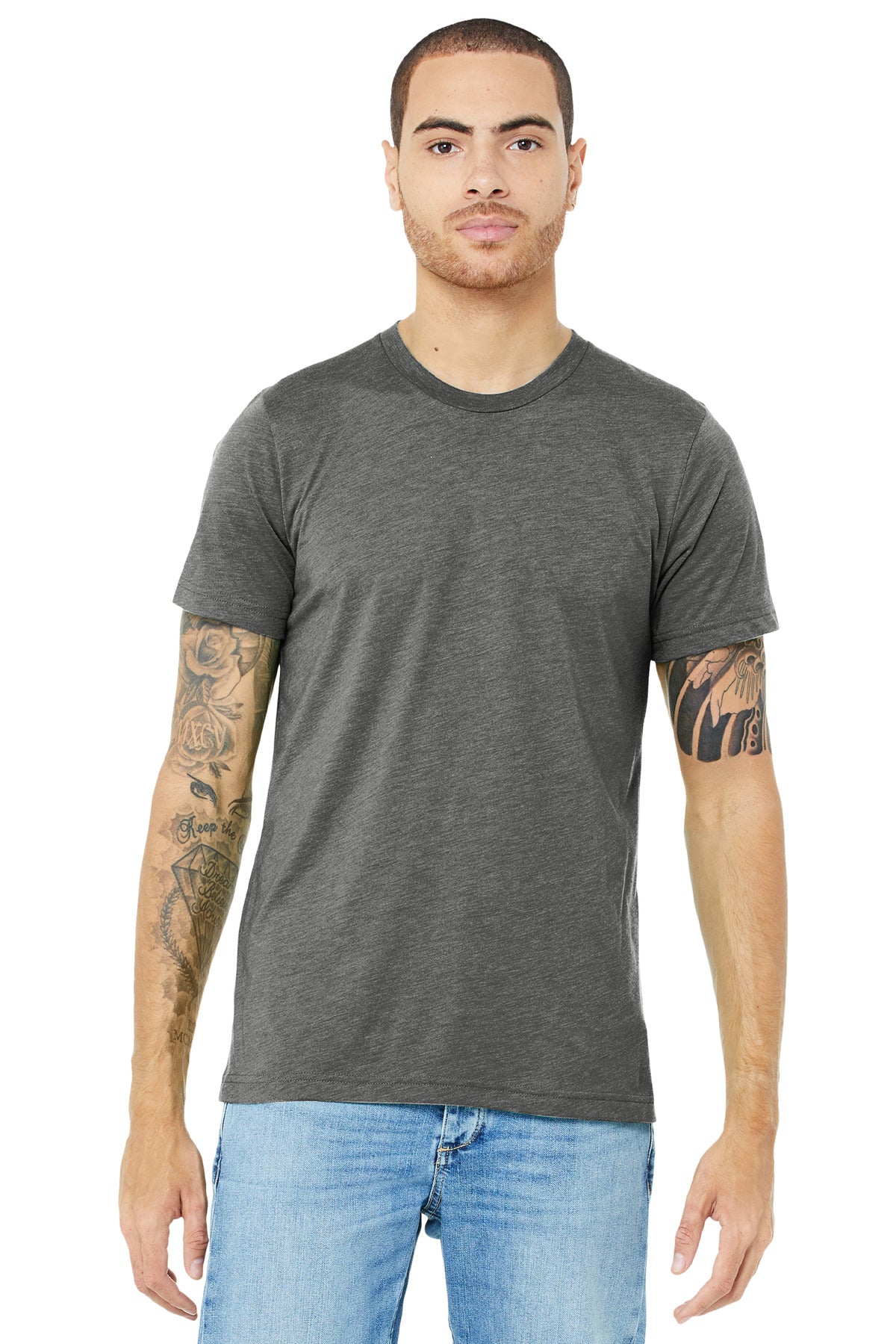 BELLA+CANVAS Unisex Triblend Short Sleeve Tee - Grey Triblend