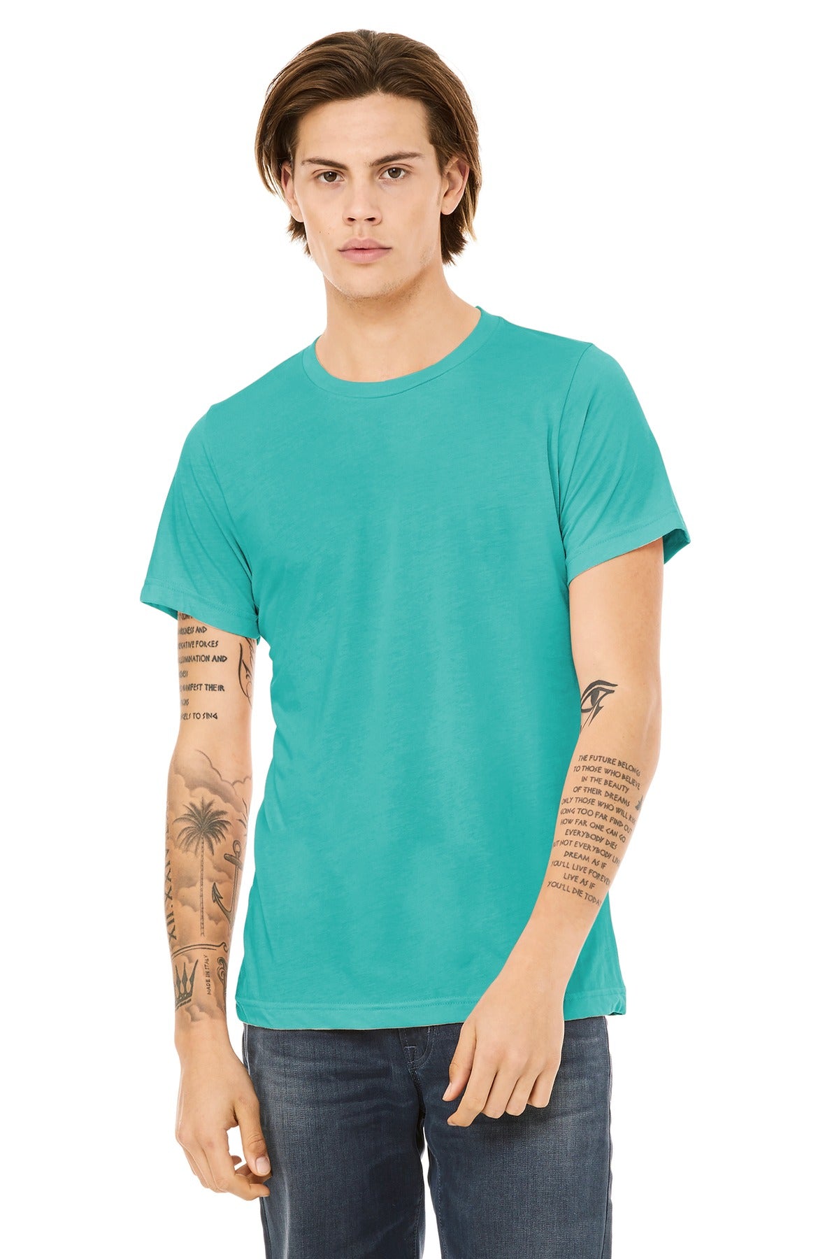 BELLA+CANVAS Unisex Triblend Short Sleeve Tee - Sea Green Triblend