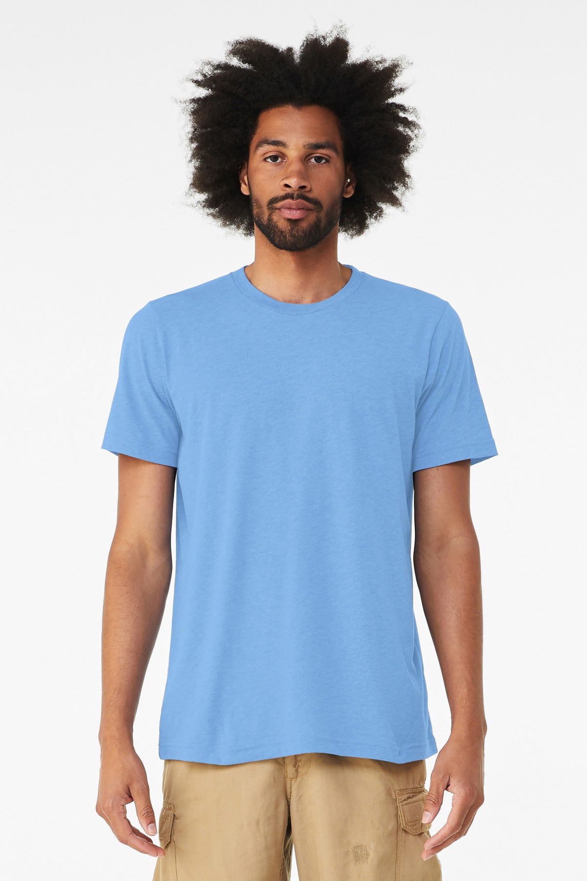 BELLA+CANVAS Unisex Triblend Short Sleeve Tee - Solid Carolina Blue Triblend