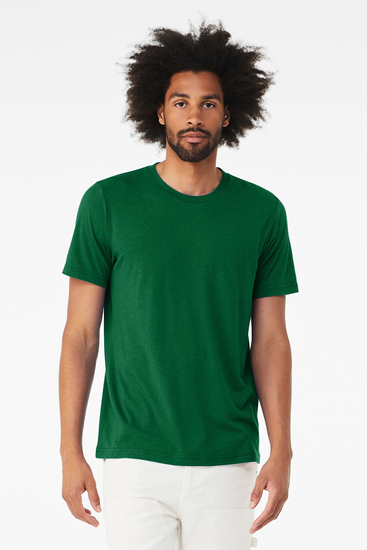 BELLA+CANVAS Unisex Triblend Short Sleeve Tee - Solid Kelly Triblend