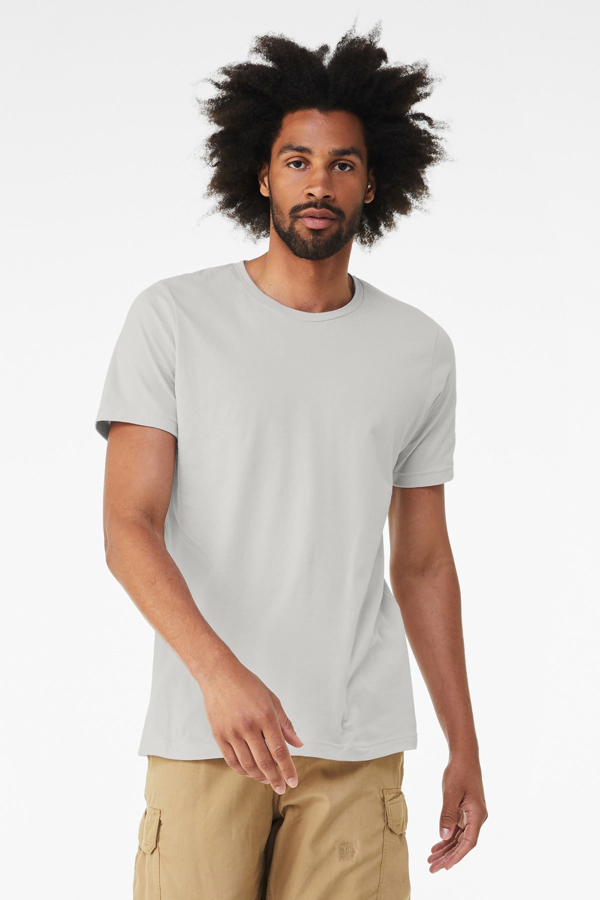BELLA+CANVAS Unisex Triblend Short Sleeve Tee - Solid Silver Triblend