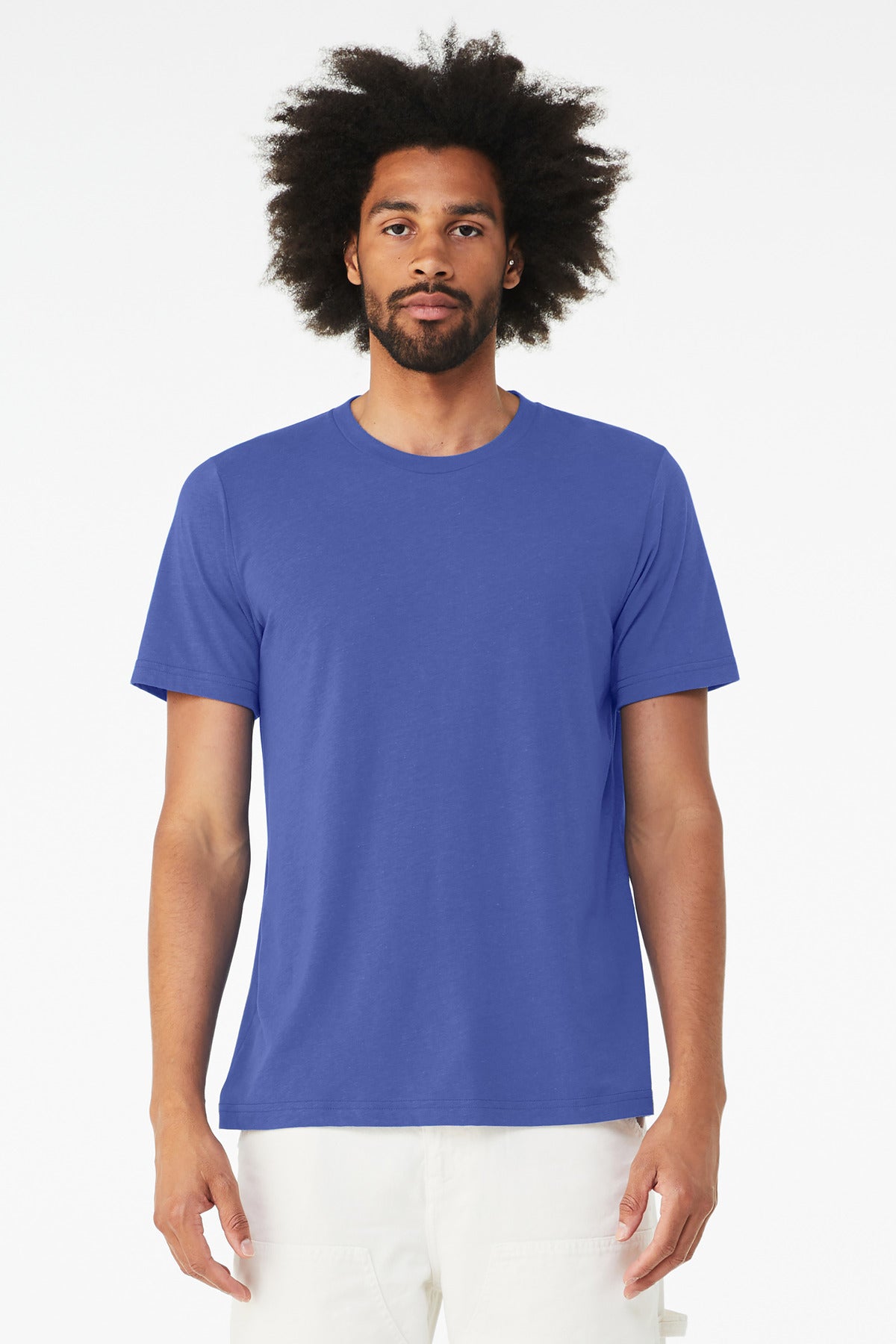 BELLA+CANVAS Unisex Triblend Short Sleeve Tee - Solid True Royal Triblend