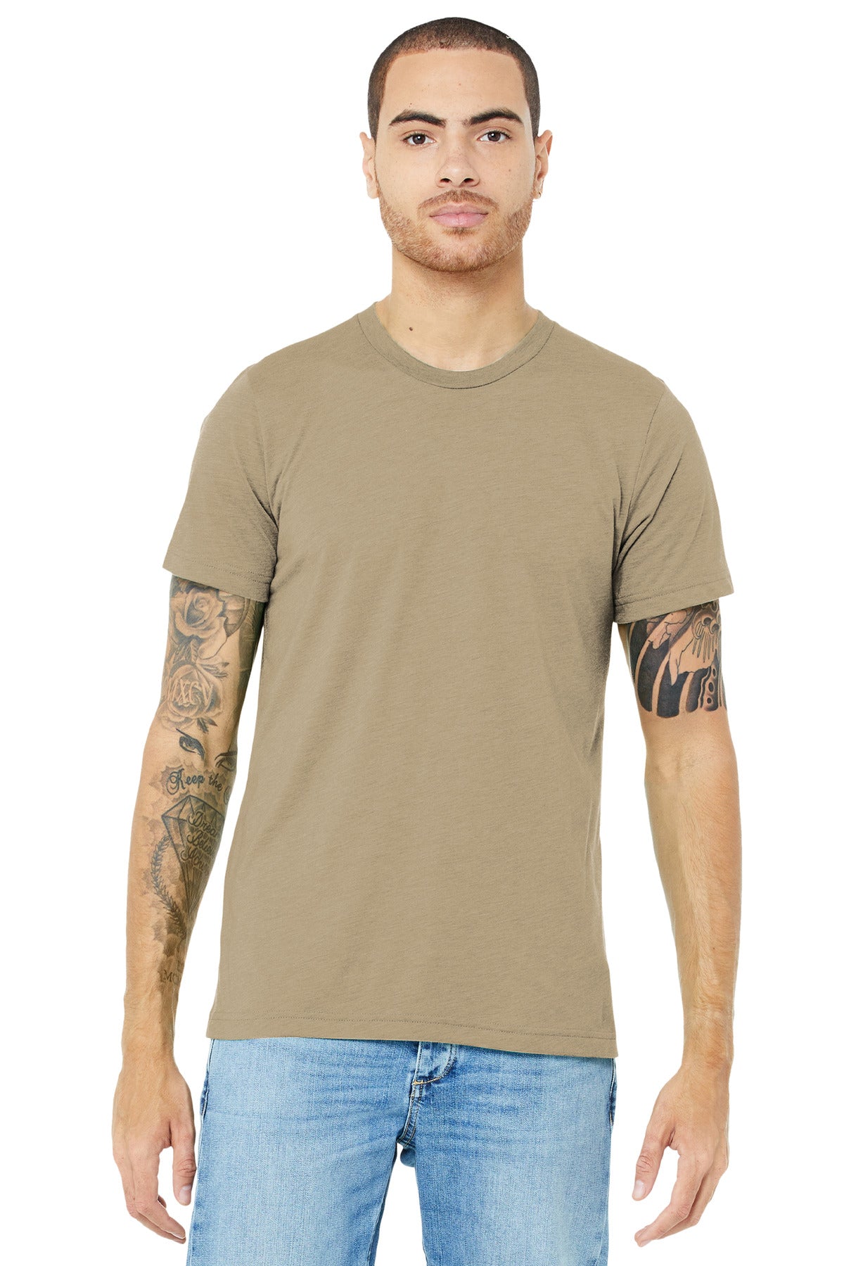 BELLA+CANVAS Unisex Triblend Short Sleeve Tee - Tan Triblend