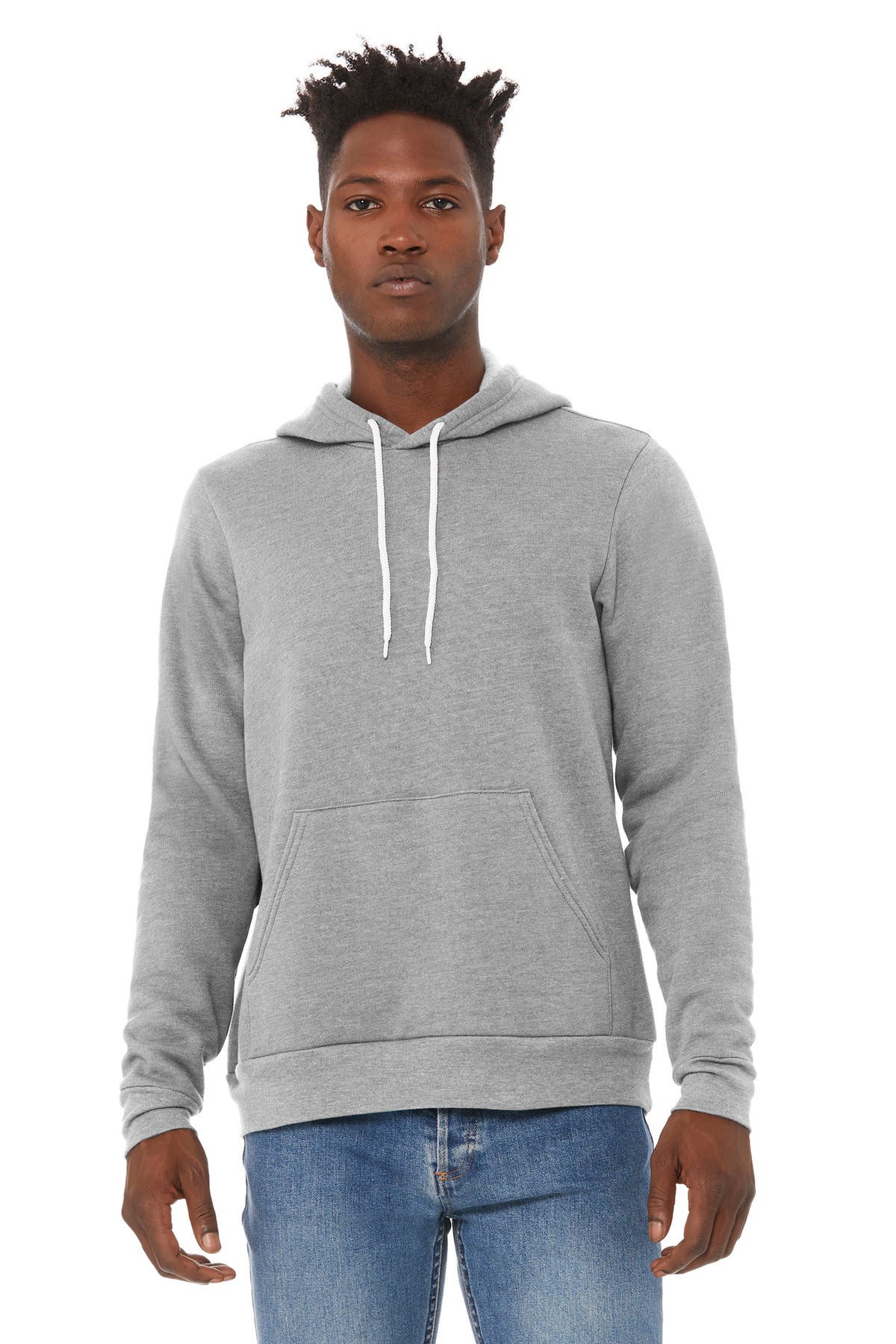 BELLA+CANVAS Unisex Sponge Fleece Pullover Hoodie - Athletic Heather