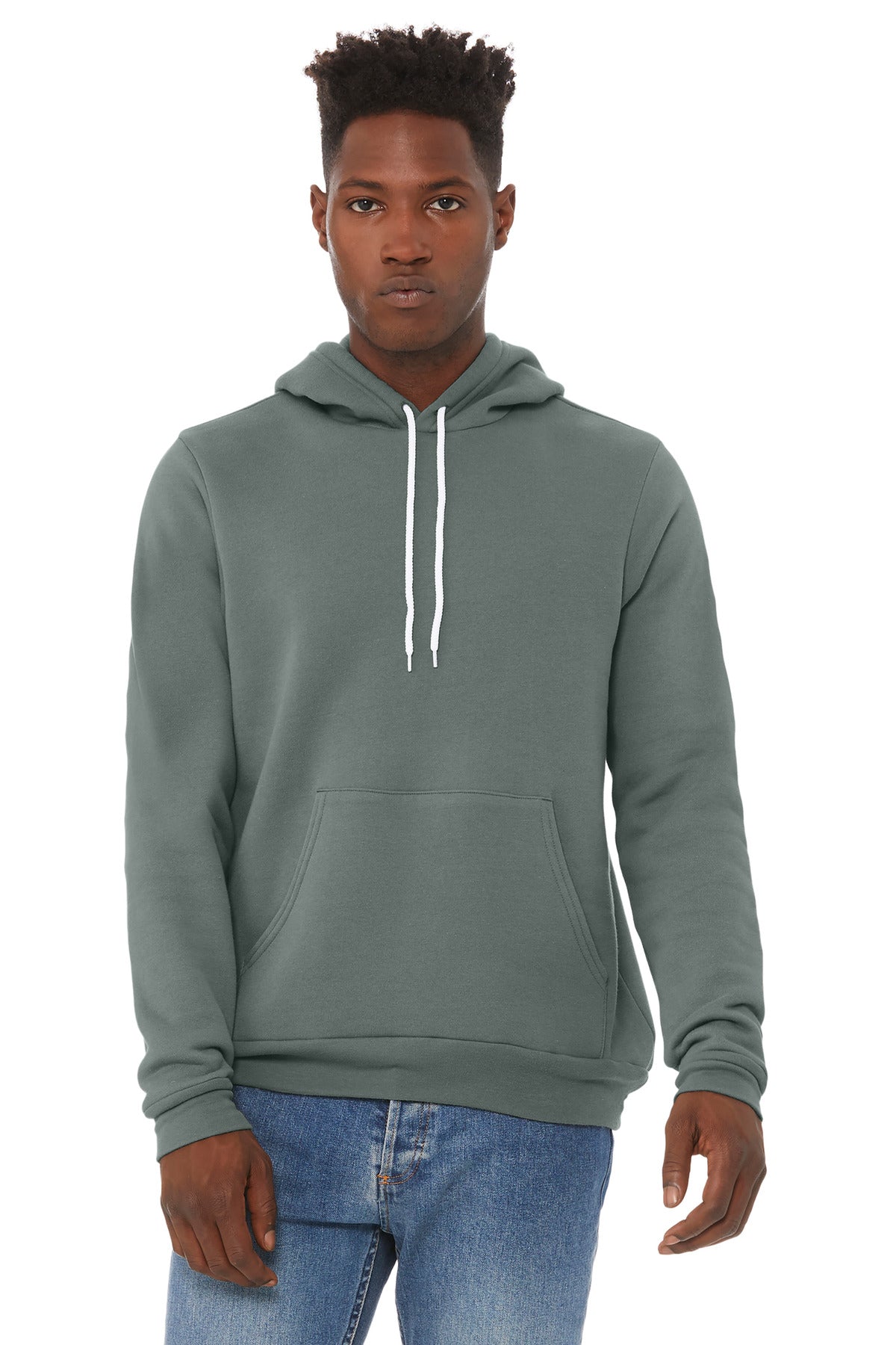 BELLA+CANVAS Unisex Sponge Fleece Pullover Hoodie - Blue Storm