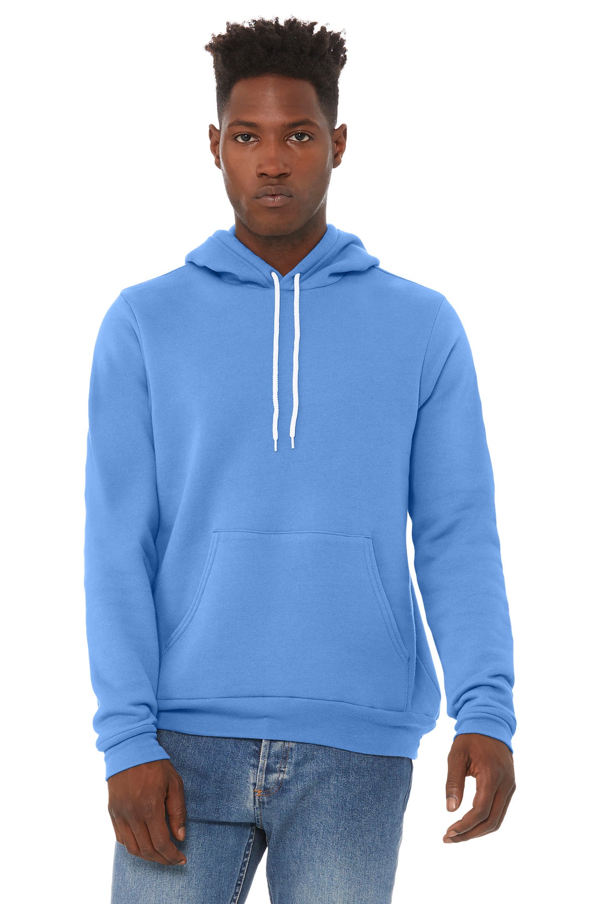 BELLA+CANVAS Unisex Sponge Fleece Pullover Hoodie - Carolina Blue