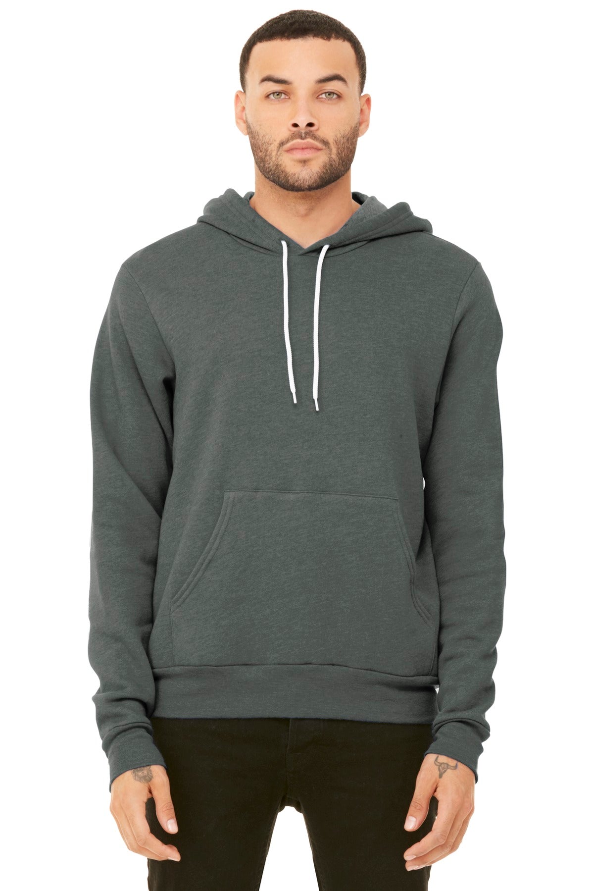 BELLA+CANVAS Unisex Sponge Fleece Pullover Hoodie - Deep Heather