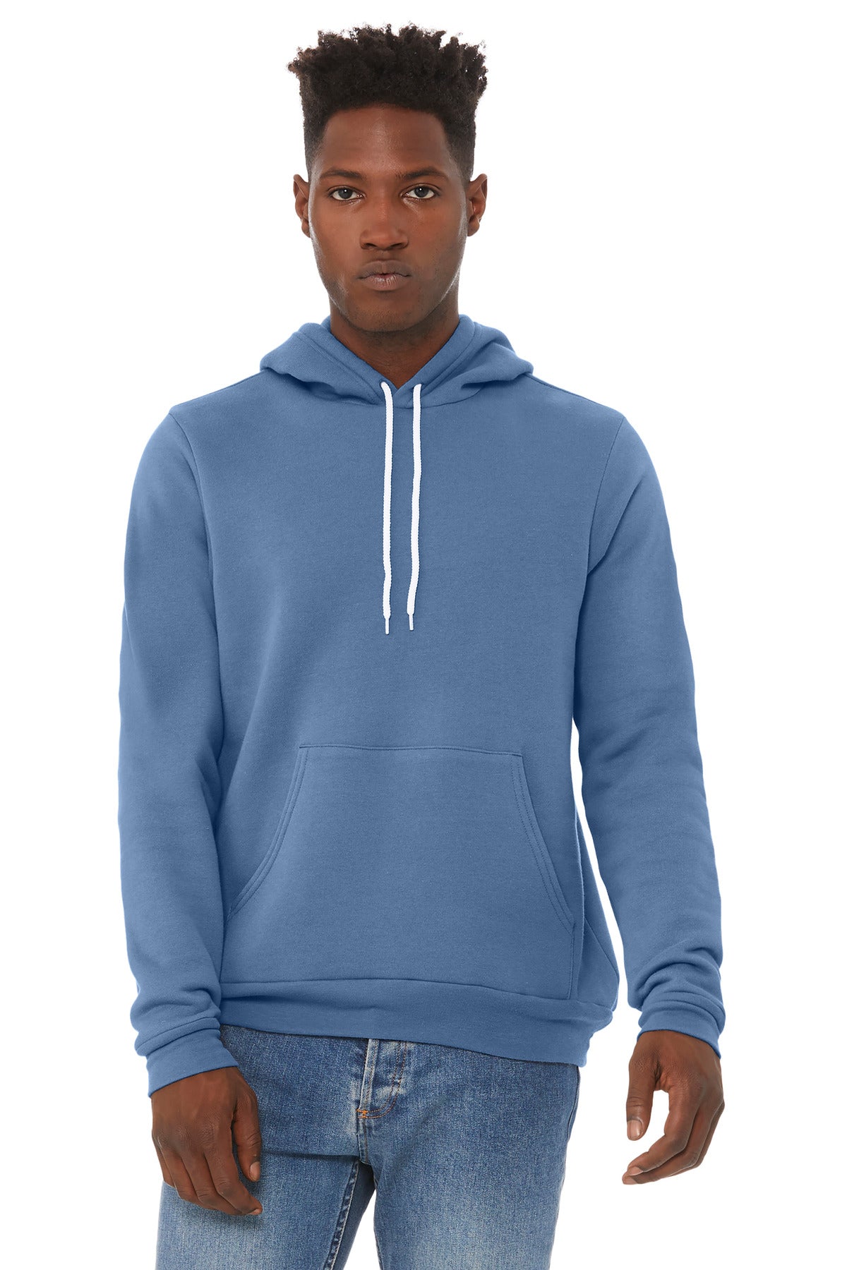 BELLA+CANVAS Unisex Sponge Fleece Pullover Hoodie - Lavender Blue