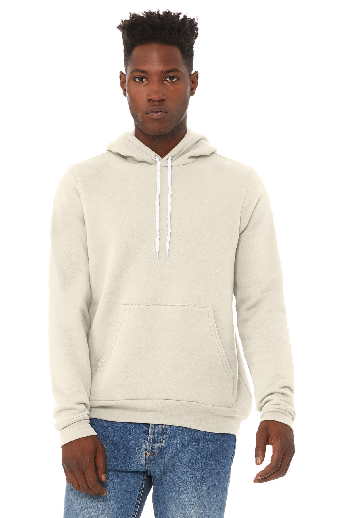 BELLA+CANVAS Unisex Sponge Fleece Pullover Hoodie - Natural