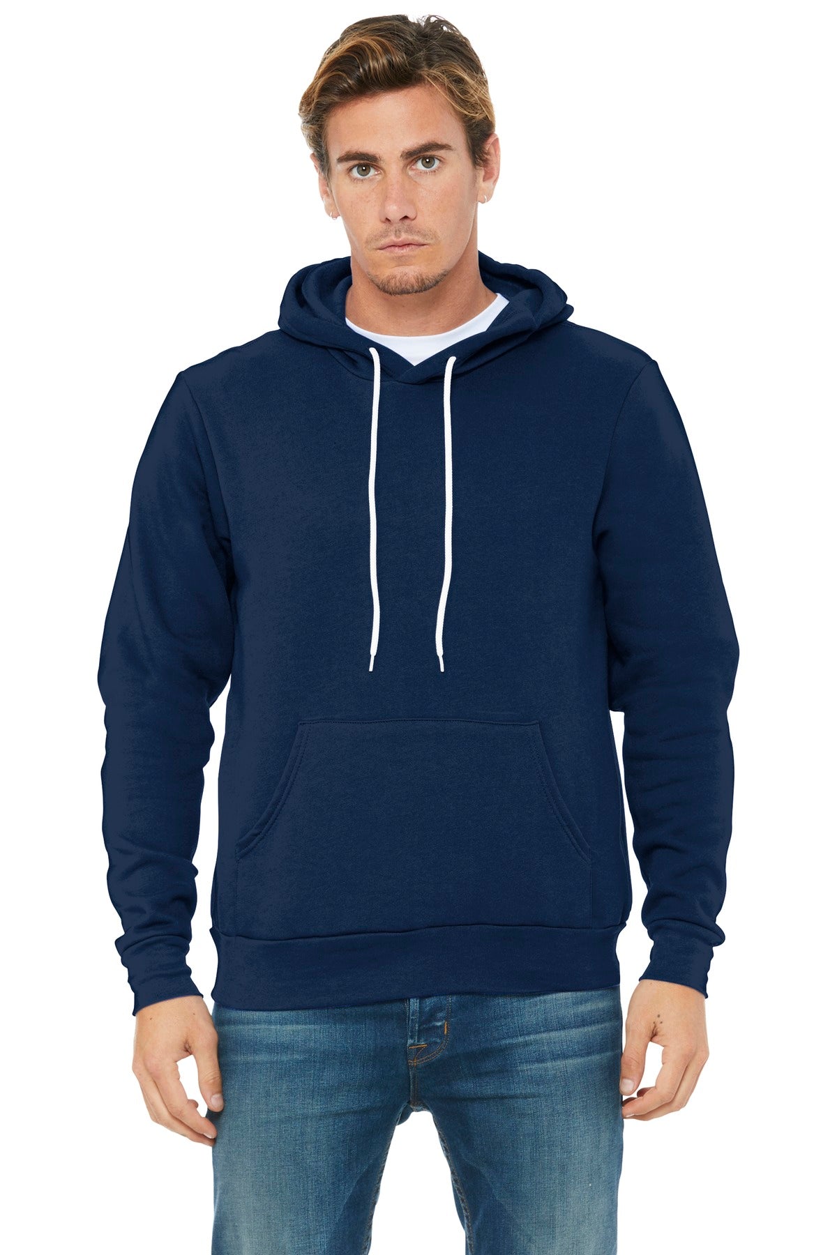BELLA+CANVAS Unisex Sponge Fleece Pullover Hoodie - Navy