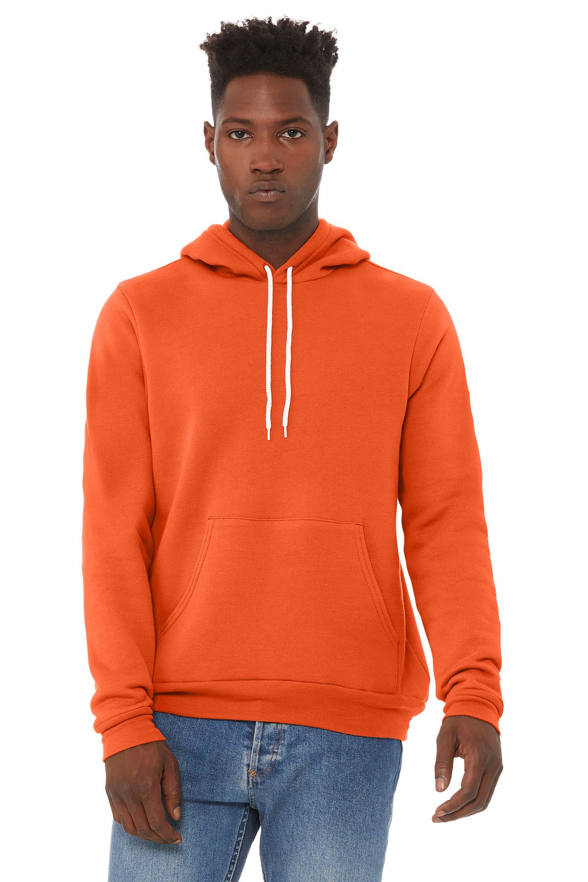 BELLA+CANVAS Unisex Sponge Fleece Pullover Hoodie - Orange