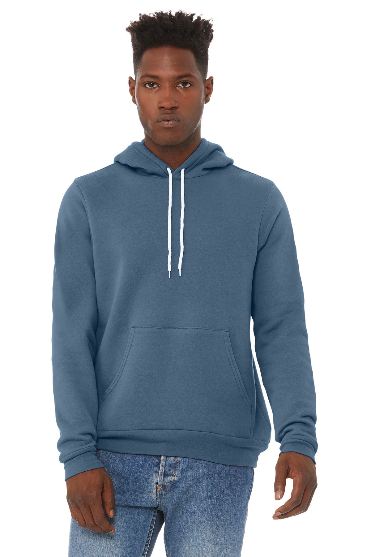 BELLA+CANVAS Unisex Sponge Fleece Pullover Hoodie - Steel Blue