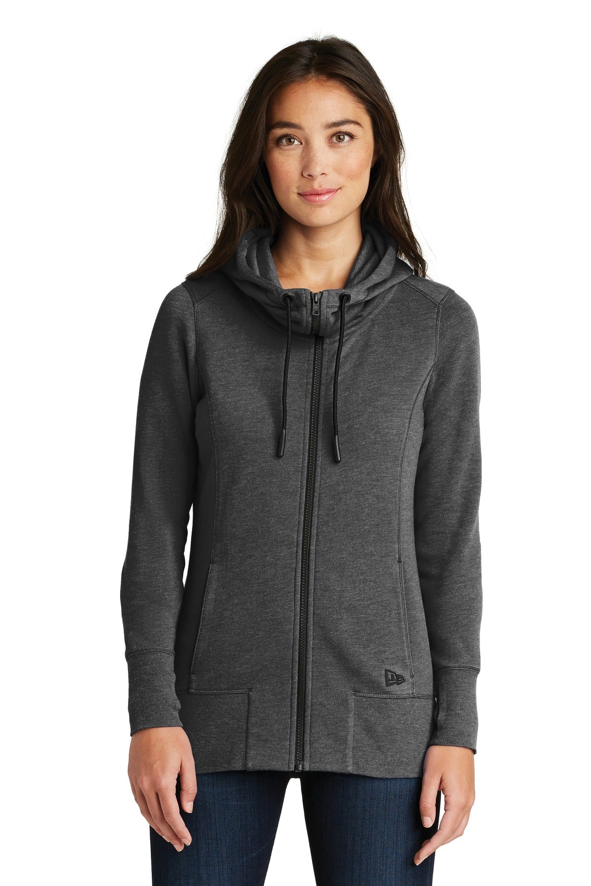 New Era Women's Tri-Blend Fleece Full-Zip Hoodie