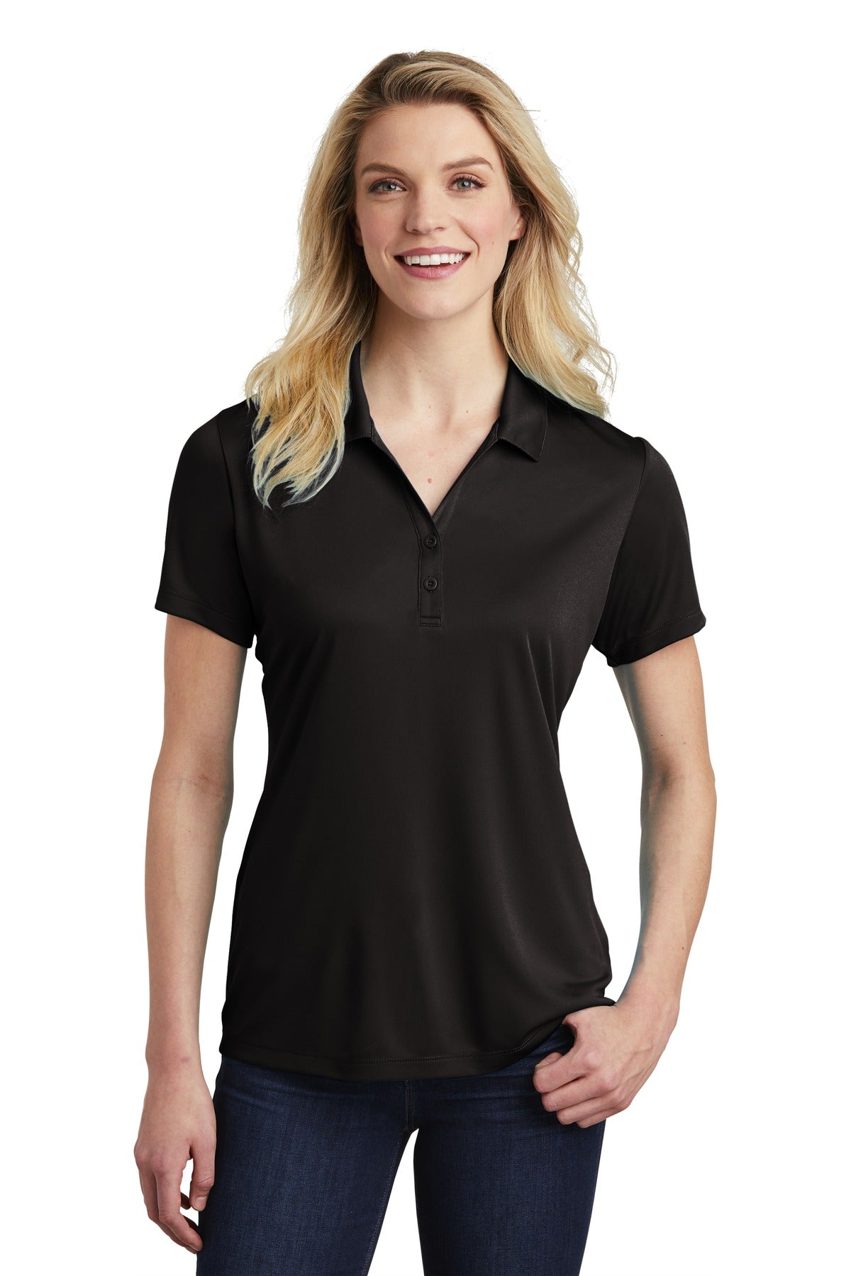 Sport-Tek Women's PosiCharge Competitor Polo - Black