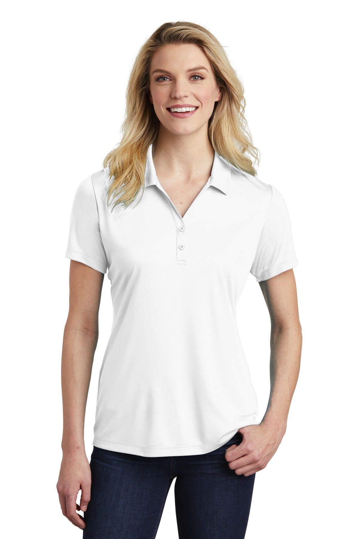 Sport-Tek Women's PosiCharge Competitor Polo - White