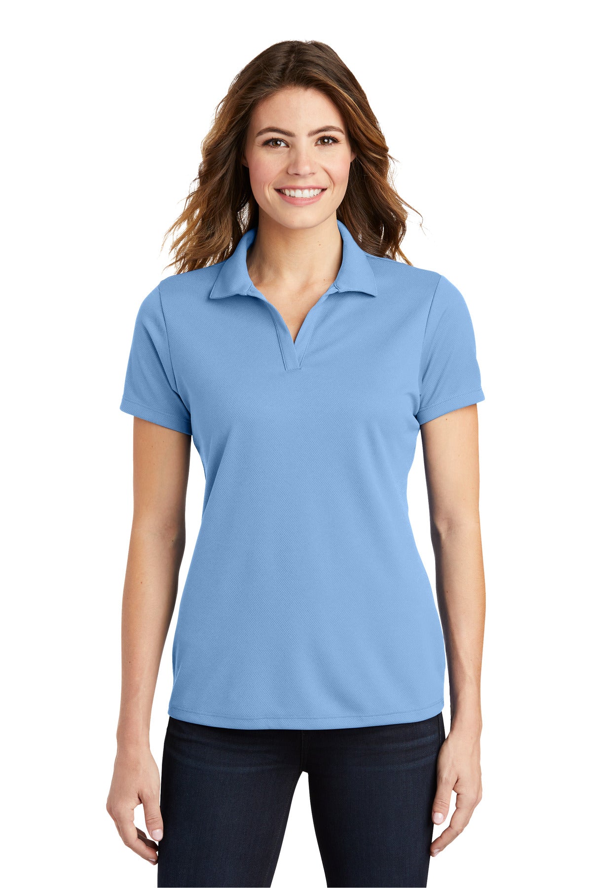 Sport-Tek Women's PosiCharge RacerMesh Polo - Carolina Blue