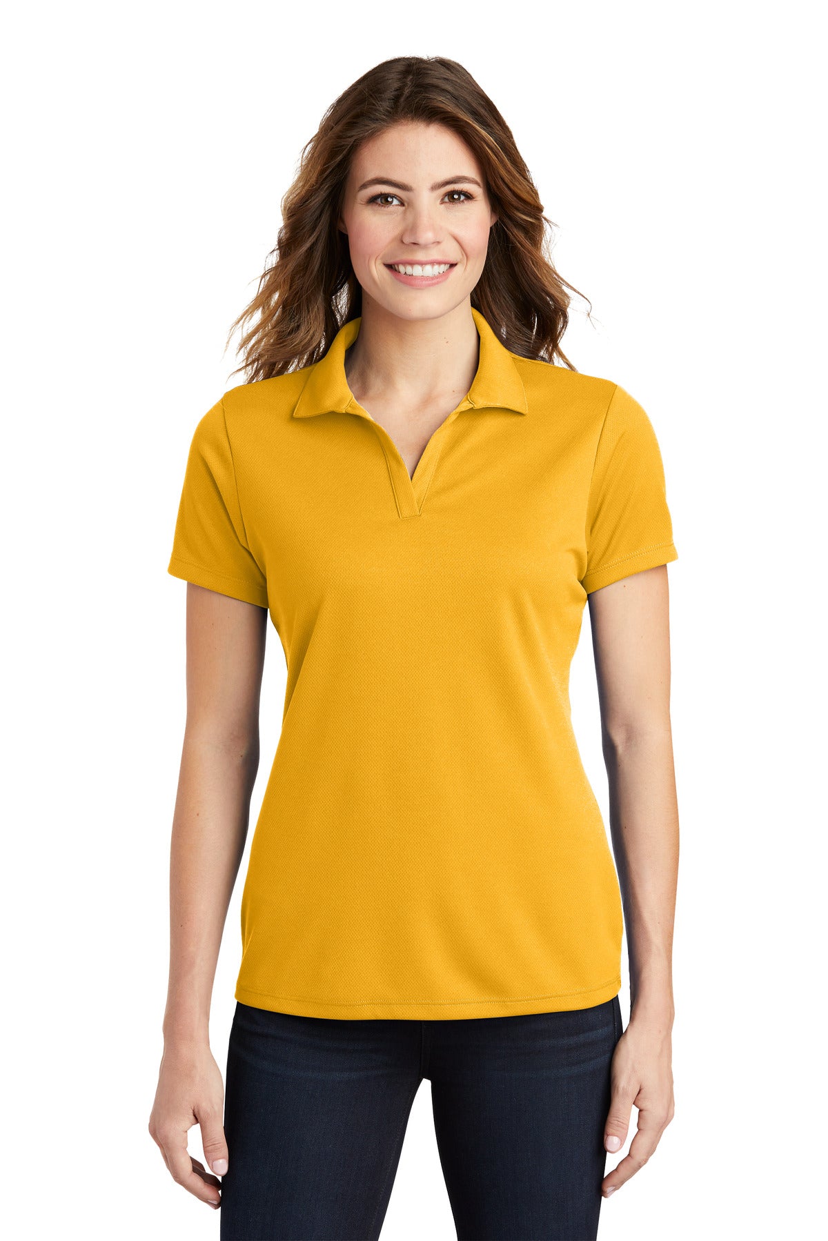 Sport-Tek Women's PosiCharge RacerMesh Polo - Gold
