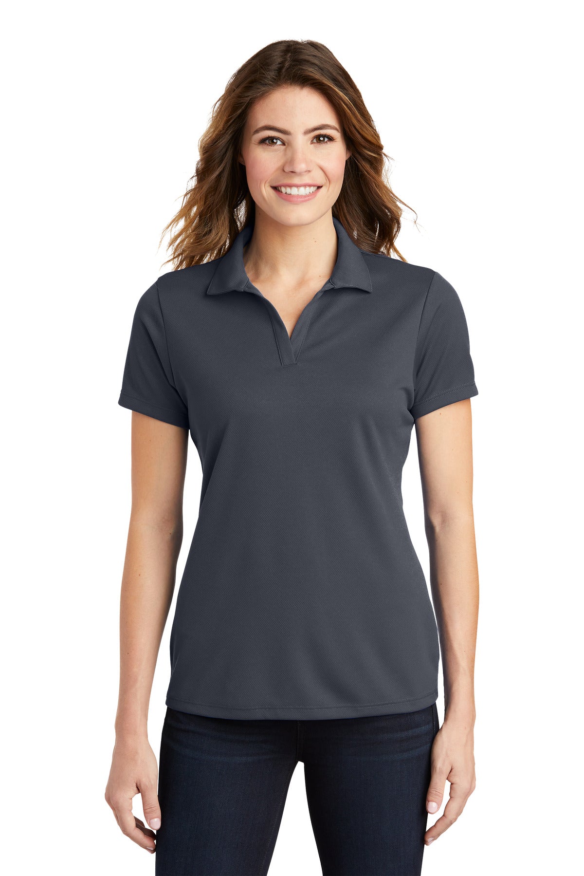Sport-Tek Women's PosiCharge RacerMesh Polo - Graphite