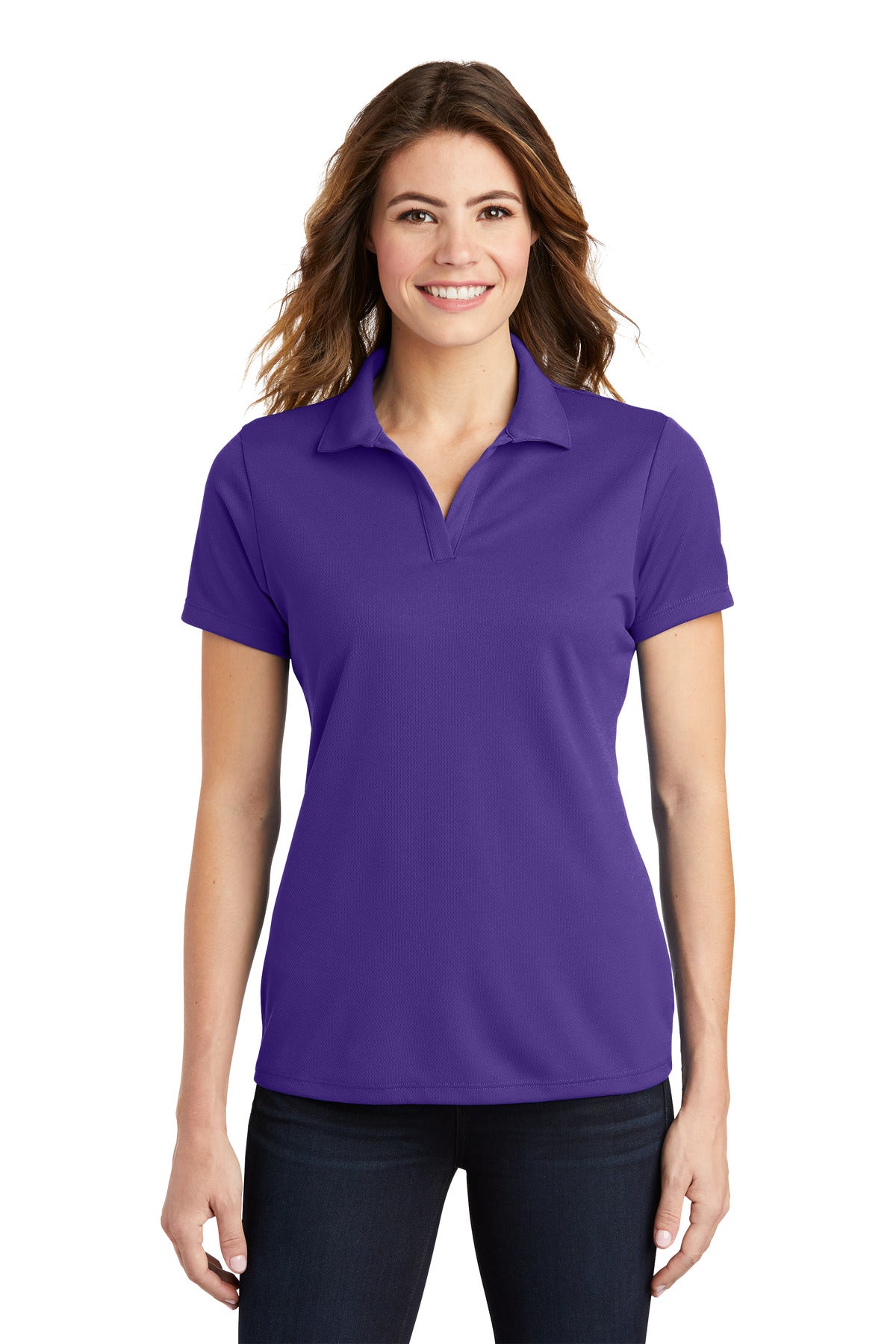 Sport-Tek Women's PosiCharge RacerMesh Polo - Purple
