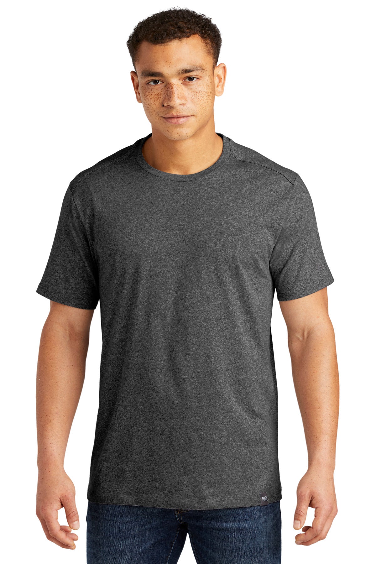 New Era Heritage Blend Crew Tee - Black Heather