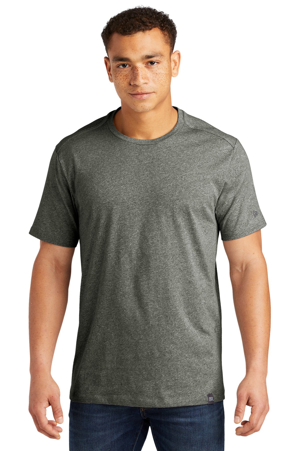 New Era Heritage Blend Crew Tee - Black Twist