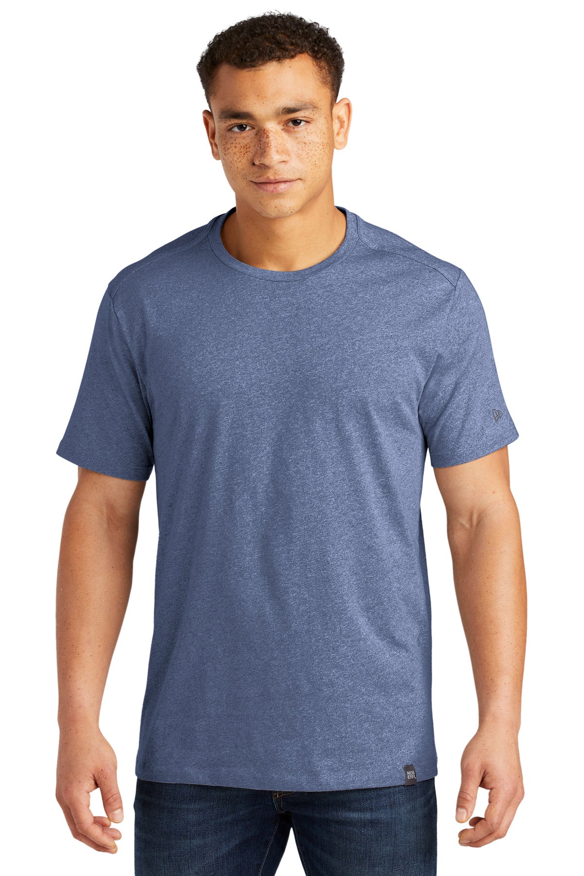 New Era Heritage Blend Crew Tee - Dark Royal Twist