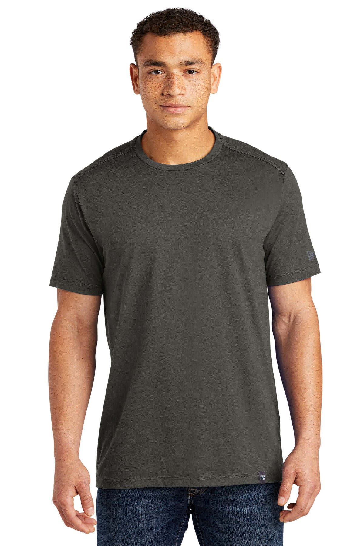 New Era Heritage Blend Crew Tee - Graphite