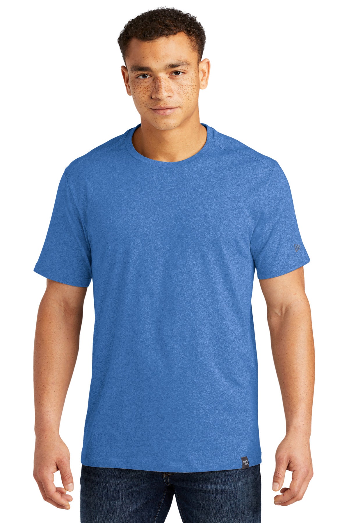 New Era Heritage Blend Crew Tee - Royal Heather
