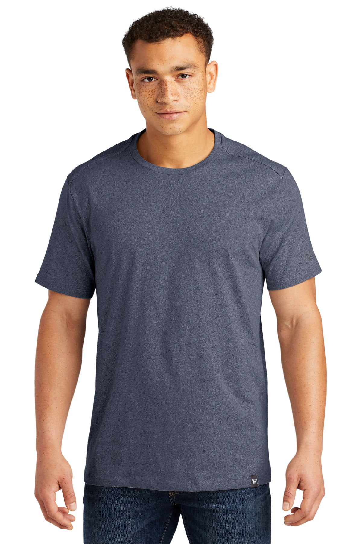 New Era Heritage Blend Crew Tee - True Navy Heather