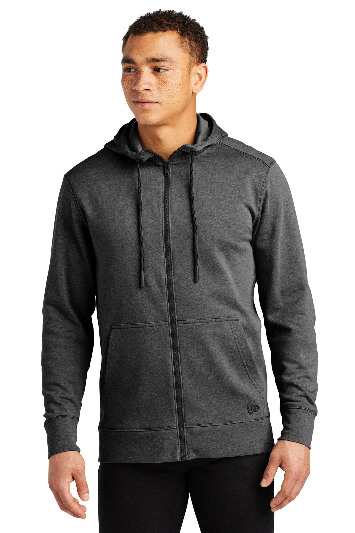 New Era Tri-Blend Fleece Full-Zip Hoodie