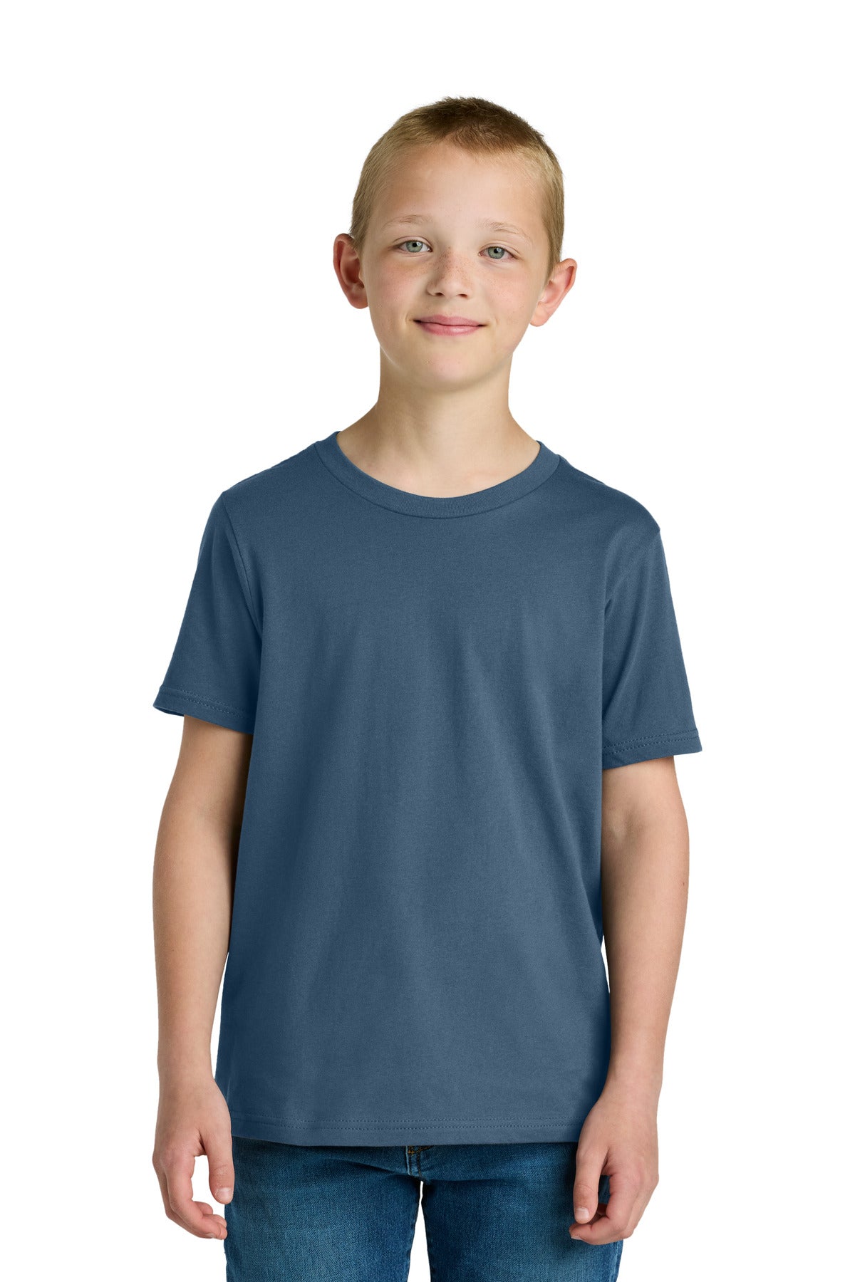 Next Level Apparel Youth Cotton Tee - Blue Jean