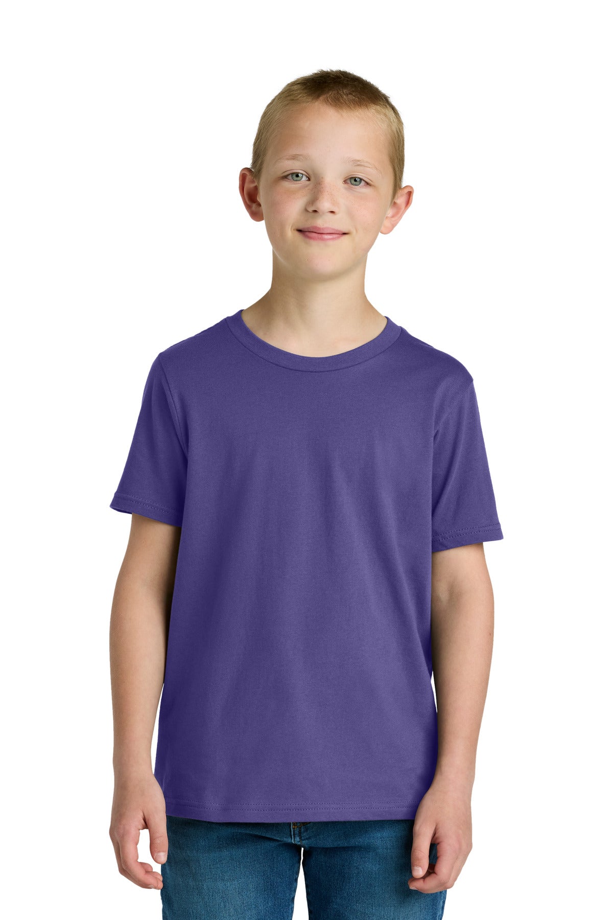 Next Level Apparel Youth Cotton Tee - Purple Rush