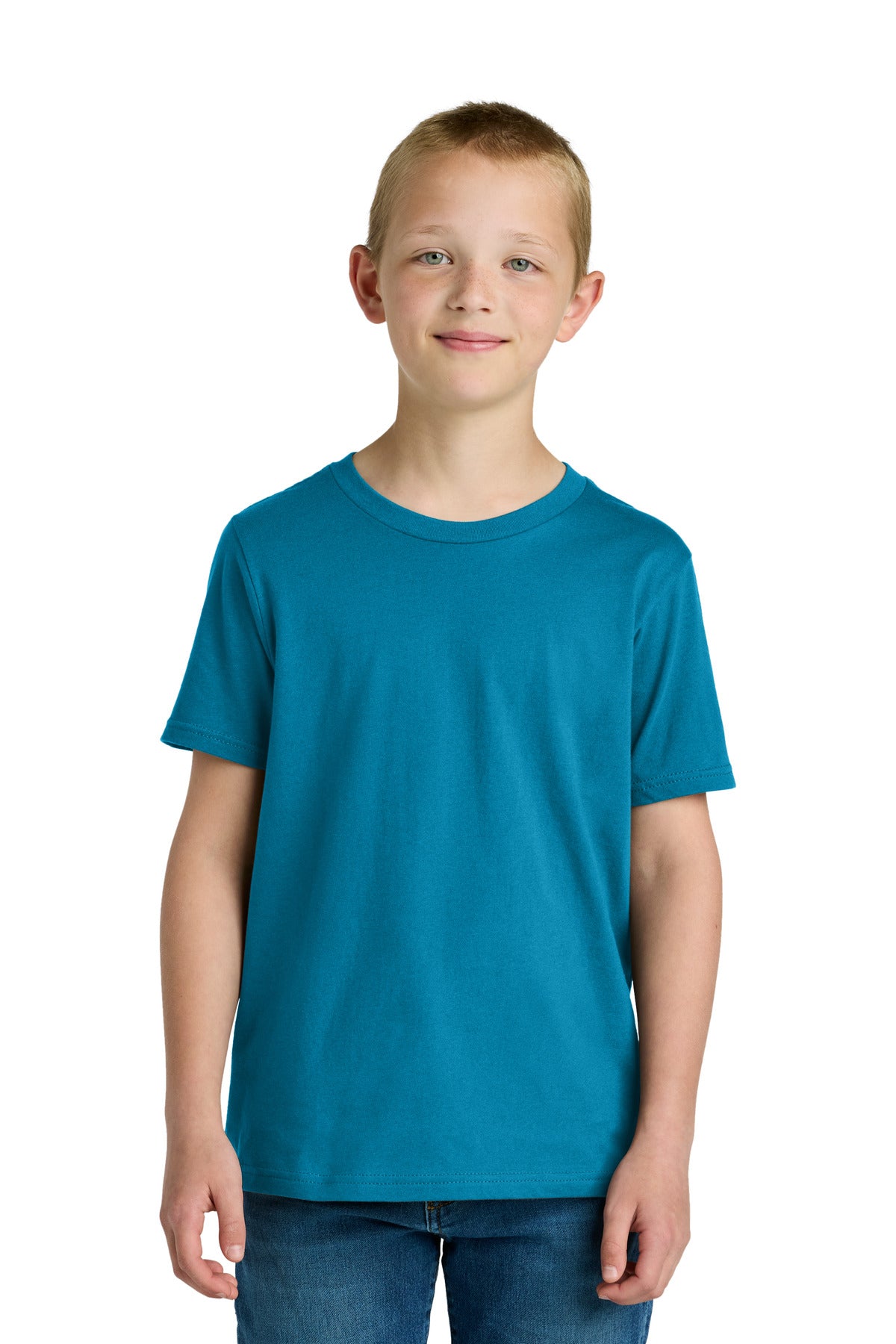 Next Level Apparel Youth Cotton Tee - Turquoise
