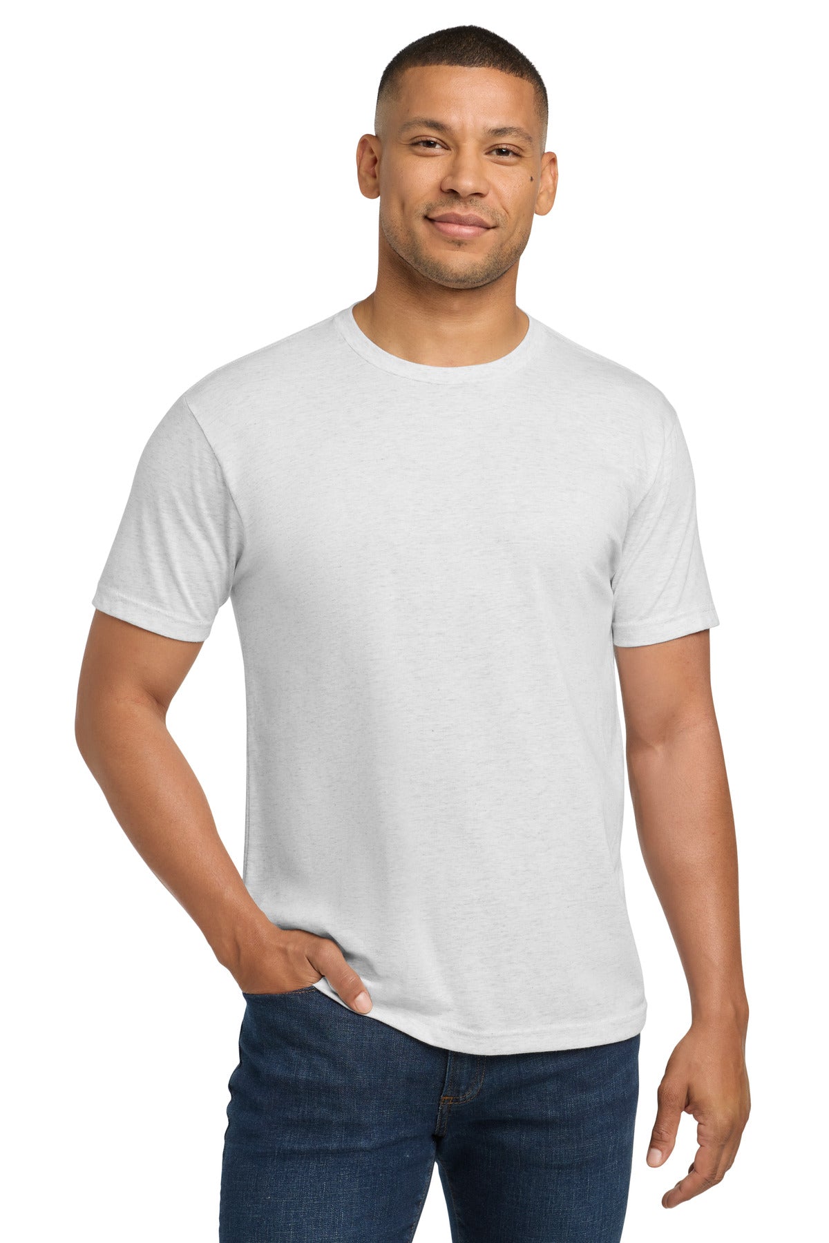 Next Level Apparel Adult Tri-Blend Tee - Heather White