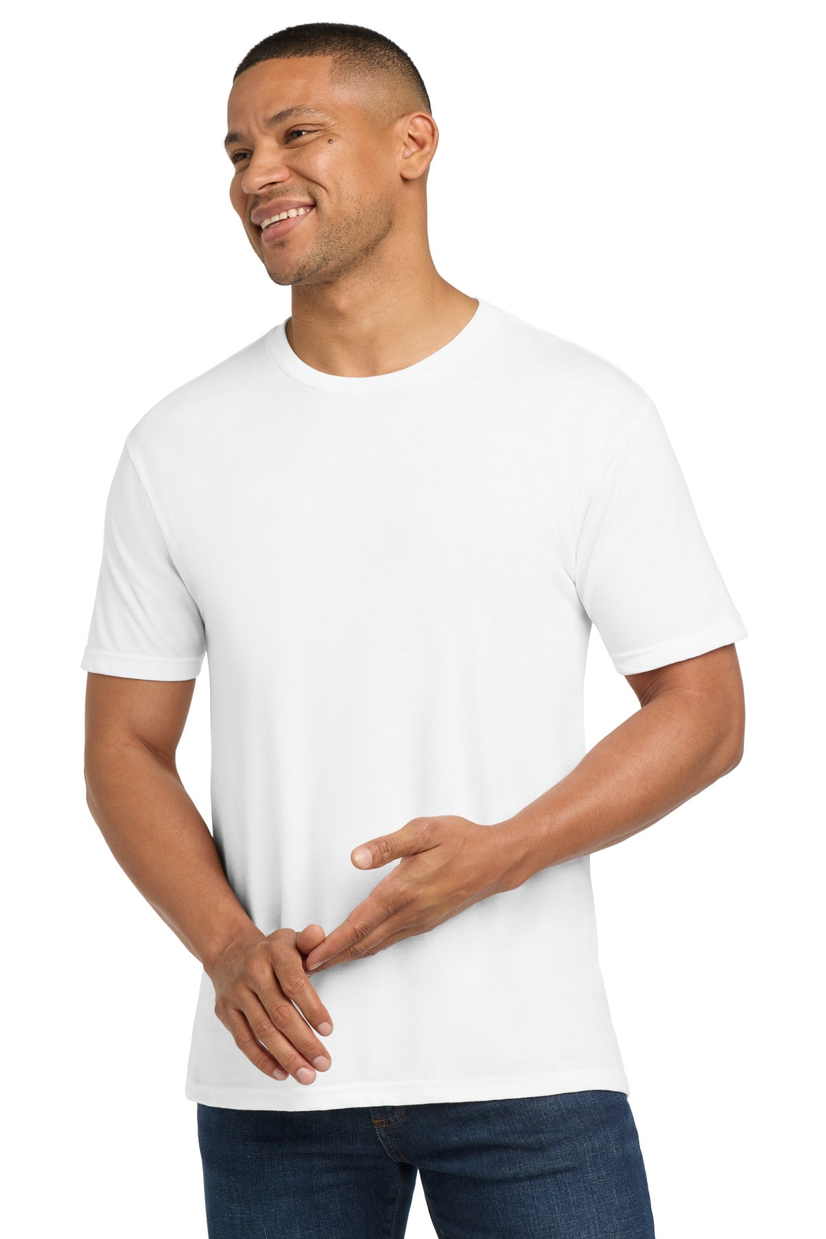 Next Level Apparel Adult Tri-Blend Tee - Solid White