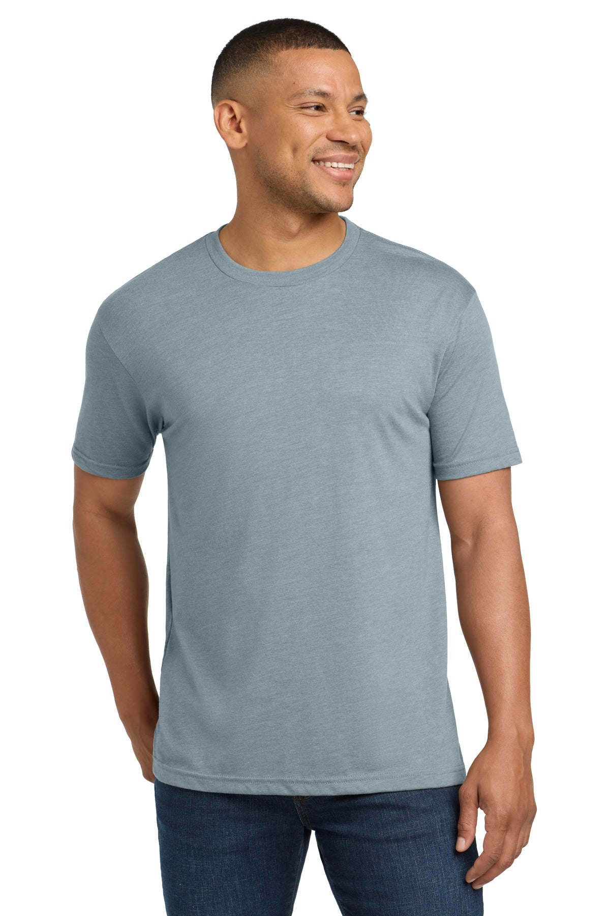 Next Level Apparel Adult Tri-Blend Tee - Stonewash Denim
